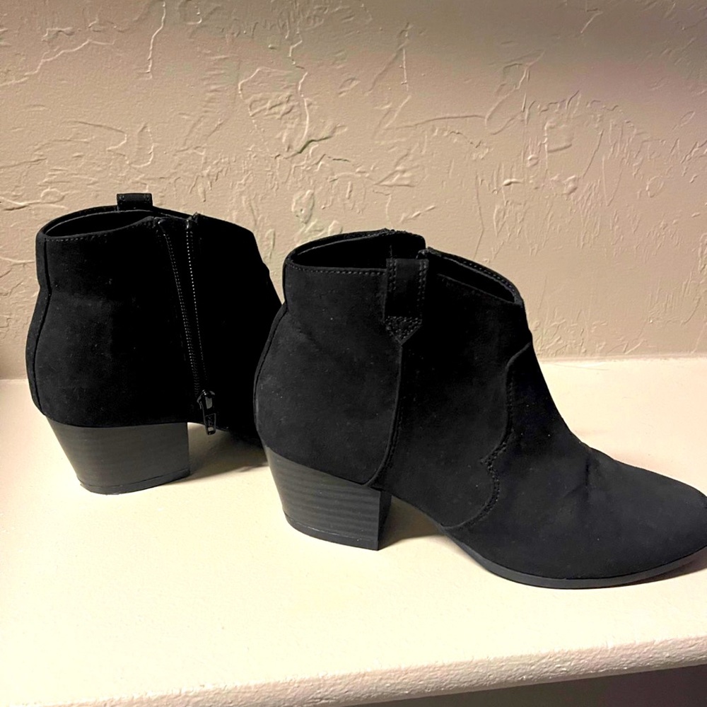 Black ankle boots